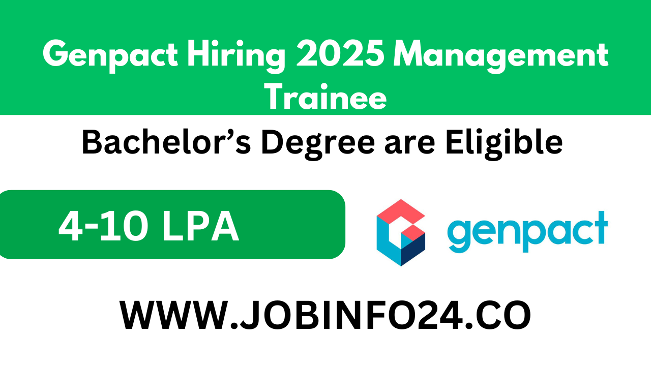 Genpact Hiring 2025 Management Trainee