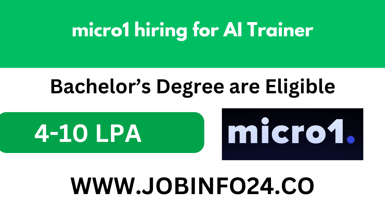 micro1 hiring for AI Trainer