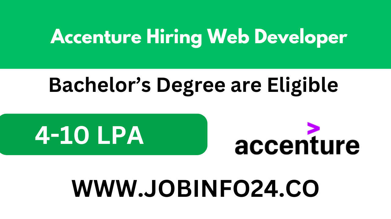 Accenture Hiring Web Developer