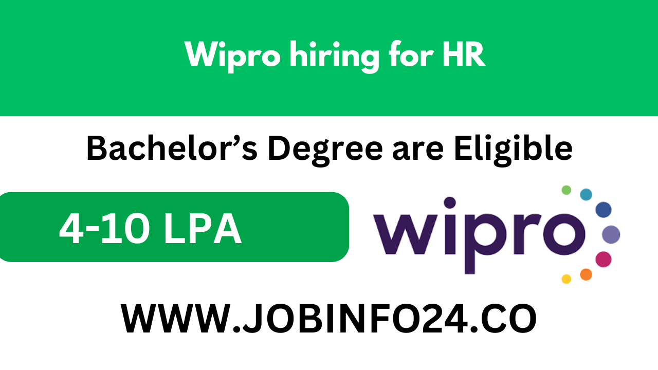Wipro hiring for HR