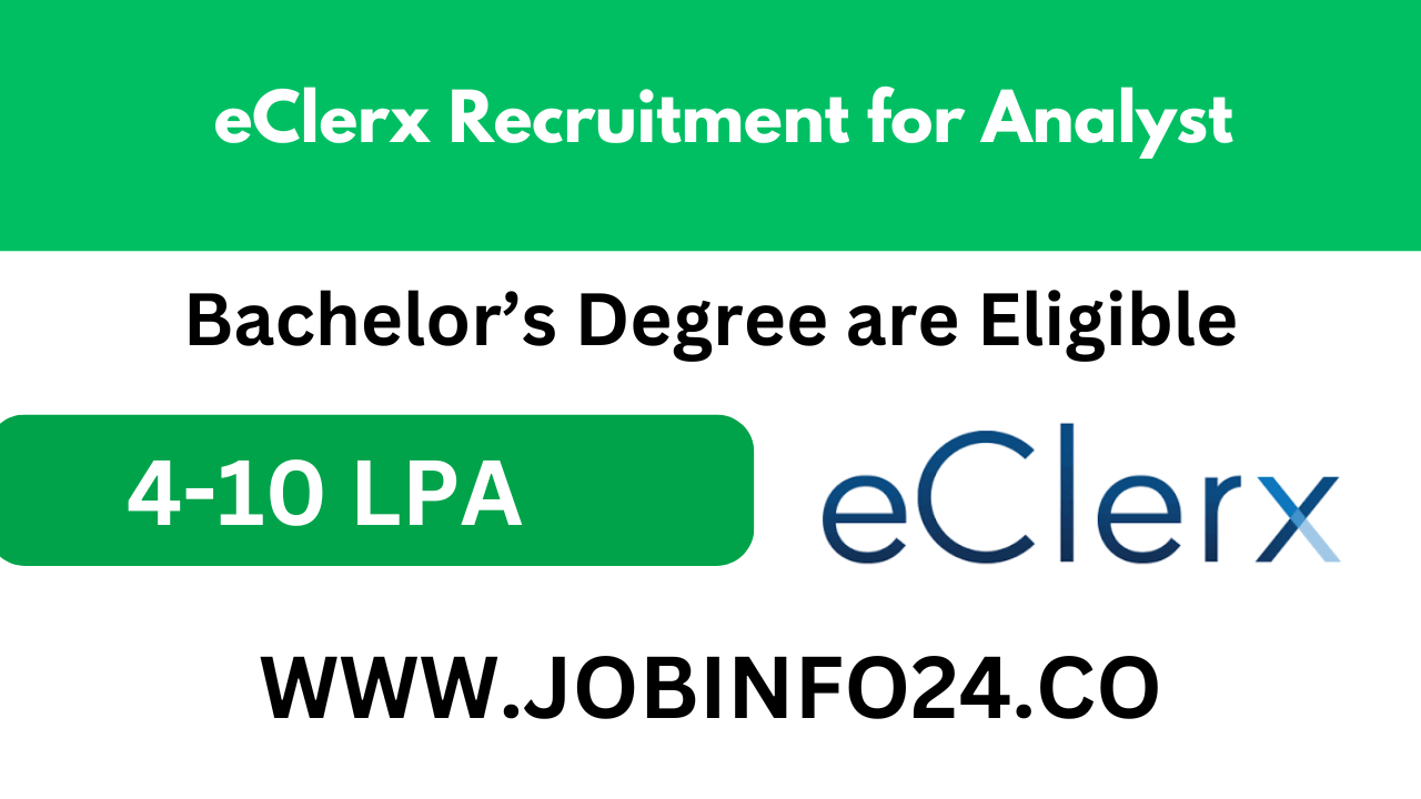 eClerx Recruitment for Analyst