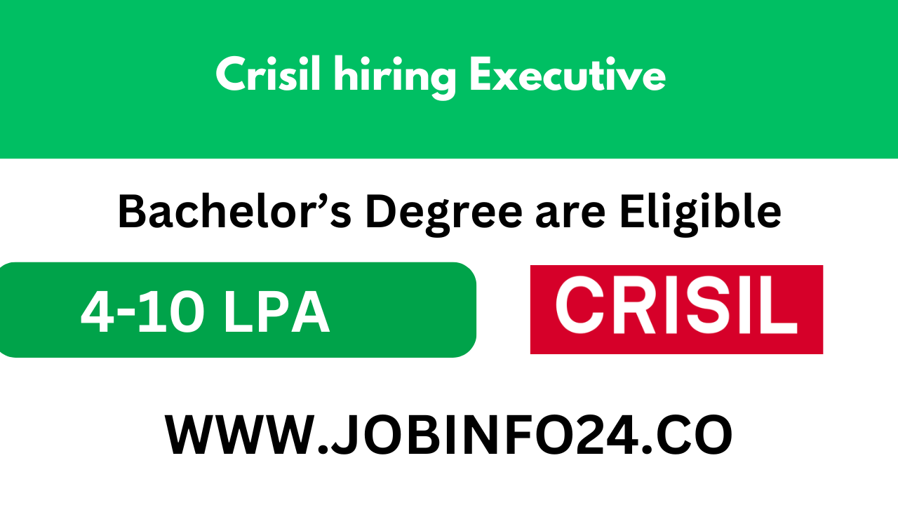 Crisil hiring Executive